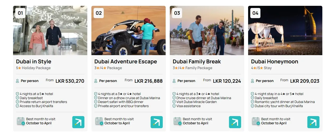 Affordable and Customisable UAE Holiday Packages