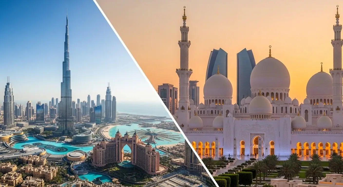 Iconic Landmark Attractions dubai vs abu dhabi