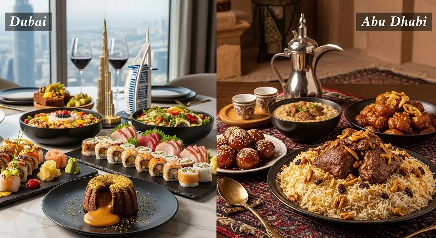 Food and Beverages dubai vs abu dhabi