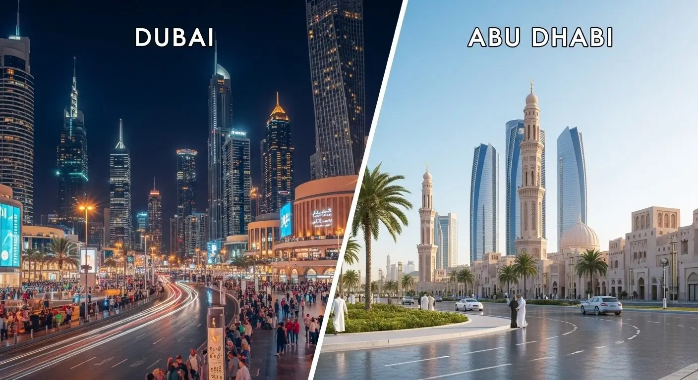Dubai vs Abu Dhabi, City Vibes and Atmosphere
