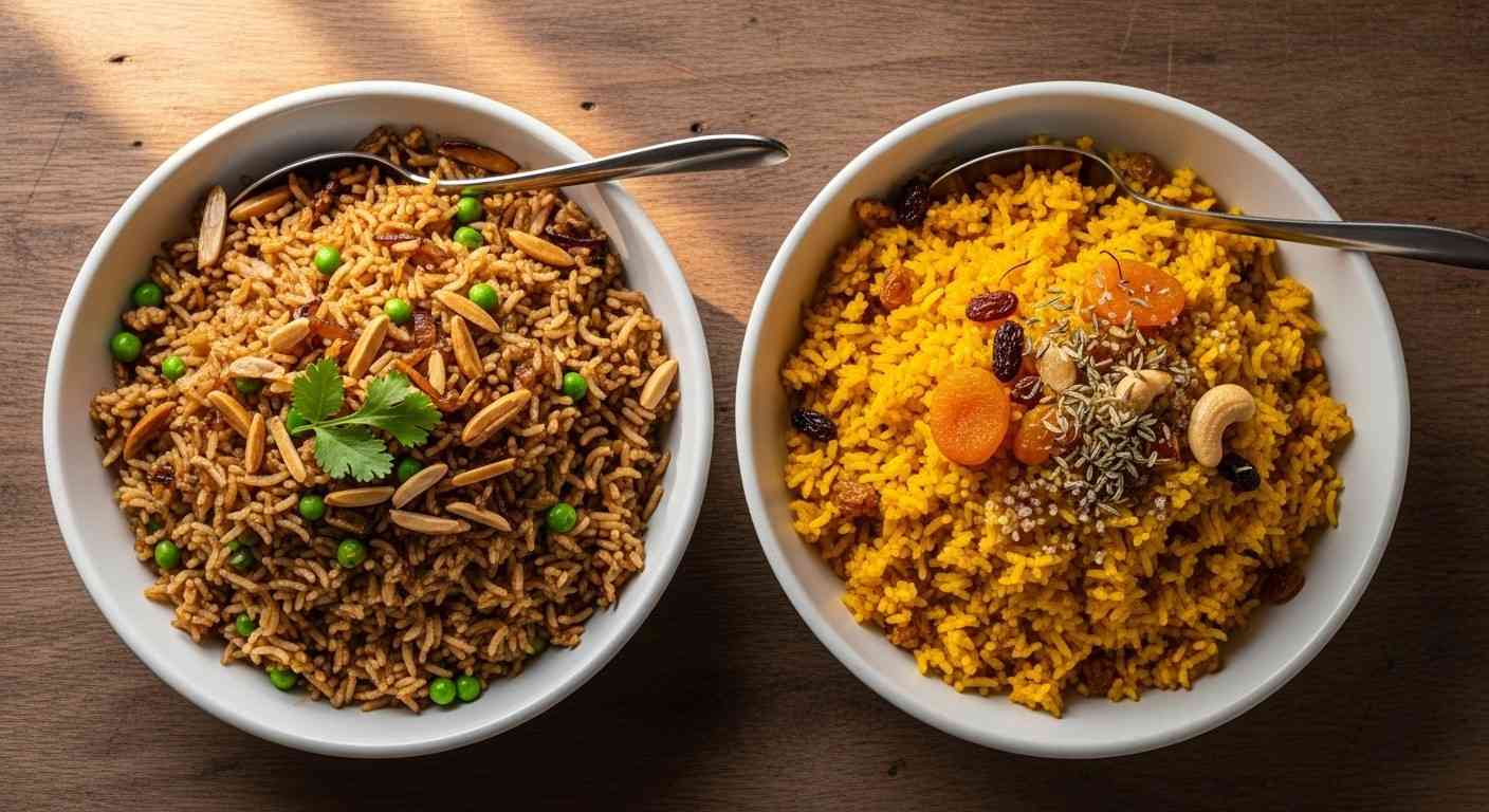 Kashmiri Pulao and Modur Pulav