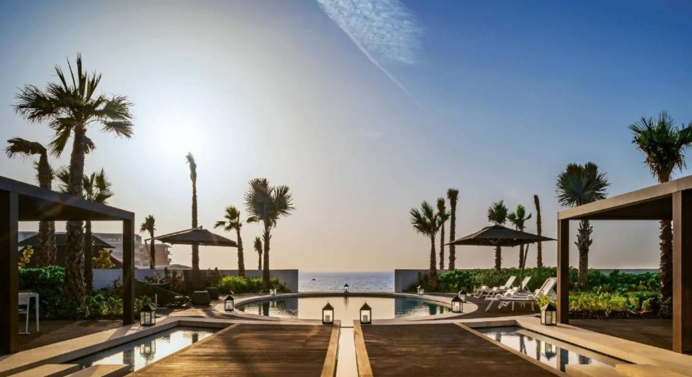 Bulgari Resort Dubai luxury villas and lagoon pools with private beach on Jumeirah Bay Island