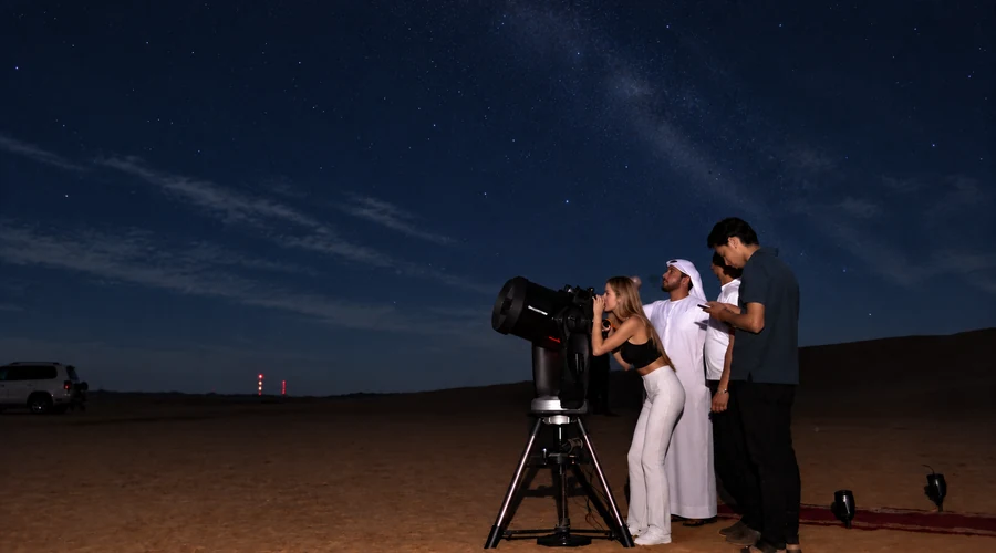 The galactic core of the Milky Way is only visible from the UAE between May and October. Outside this window, the core is below the horizon or rises only briefly before dawn, making it effectively impossible to see