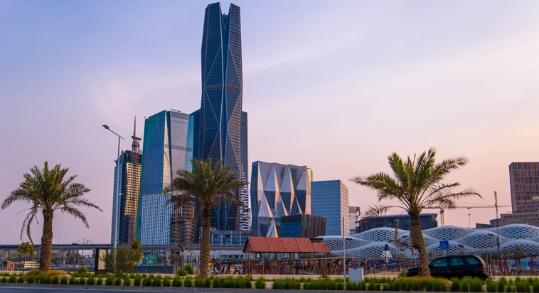Riyadh skyline in Saudi Arabia for a trip cost guide from Dubai