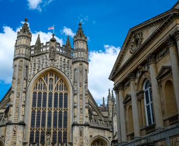 Historic architecture in Bath, England
