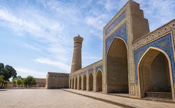 The Poi Kalon complex and Kalon minaret in old Bukhara, Uzbekistan