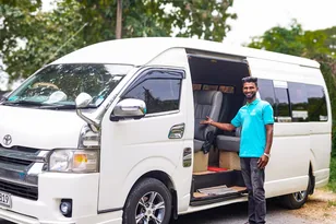 KDH van airport transfer at Bandaranaike International