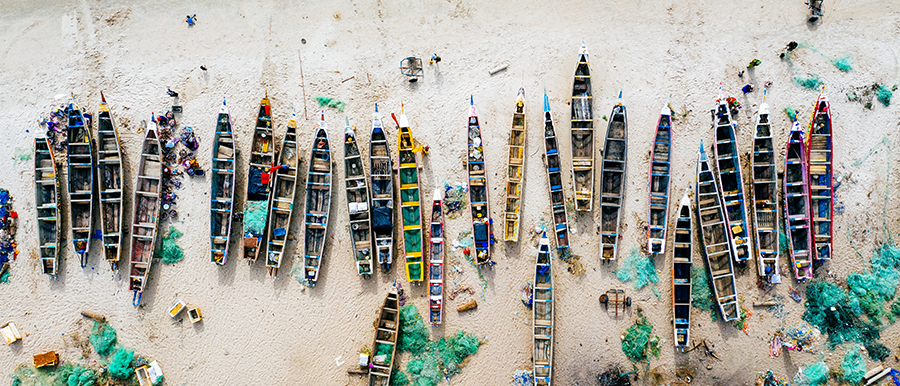 boats in the beach image